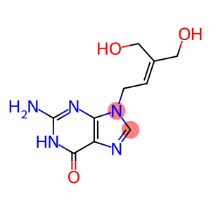 6H-Purin-6-one, 2-amino-1,9-dihydro-9-(4-hydroxy-3-(hydroxymethyl)-2-b utenyl)-