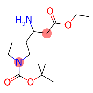 3-(1-AMINO-2-ETHOXYCARBONYL-ETHYL)-PYRROLIDINE-1-CARBOXYLIC ACID TERT-BUTYL ESTER