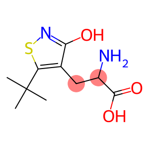 2-amino-3-(5-tert-butyl-3-hydroxy-4-isothiazolyl)propionic acid