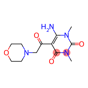 6-amino-1,3-dimethyl-5-(2-morpholinoacetyl)-2,4(1H,3H)-pyrimidinedione