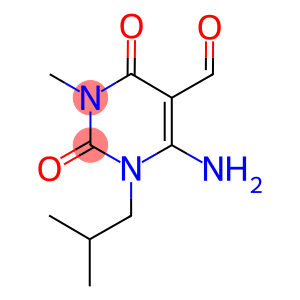 6-AMINO-1-ISOBUTYL-3-METHYL-2,4-DIOXO-1,2,3,4-TETRAHYDROPYRIMIDINE-5-CARBALDEHYDE