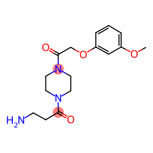 3-AMINO-1-[4-[2-(3-METHOXY-PHENOXY)-ACETYL]-PIPERAZIN-1-YL]-PROPAN-1-ONE