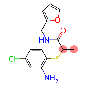 2-[(2-amino-4-chlorophenyl)sulfanyl]-N-(furan-2-ylmethyl)propanamide