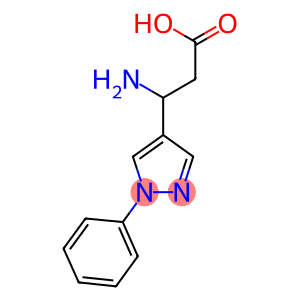 3-amino-3-(1-phenyl-1H-pyrazol-4-yl)propanoic acid