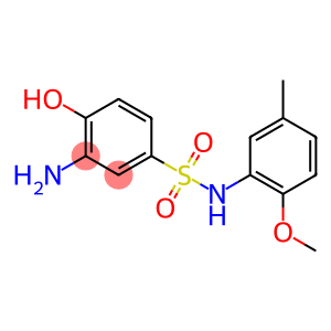 3-amino-4-hydroxy-N-(2-methoxy-5-methylphenyl)benzene-1-sulfonamide