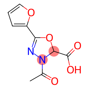 3-乙酰基-5-(呋喃基-2-基)-2,3-二氢-1,3,4-恶二唑-2-甲酸