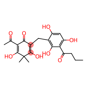 6-Acetyl-4,4-dimethyl-3,5-dihydroxy-2-(2,4,6-trihydroxy-3-butyrylbenzyl)-2,5-cyclohexadien-1-one