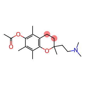 2-(2-Dimethylaminoethyl)-3,4-dihydro-2,5,7,8-tetramethyl-2H-1-benzopyran-6-ol acetate