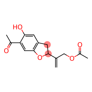 2-(1-Acetyloxymethylethenyl)-5-hydroxy-6-acetyl-2,3-dihydrobenzofuran