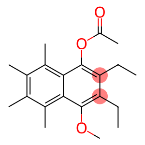 1-Acetoxy-2-ethyl-3-ethyl-4-methoxy-5-methyl-6-methyl-7-methyl-8-methylnaphthalene