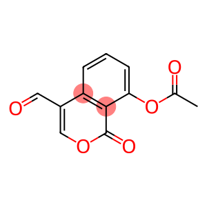 8-ACETOXY-1-OXO-1H-BENZO(C)PYRAN-4-CARBALDEHYDE