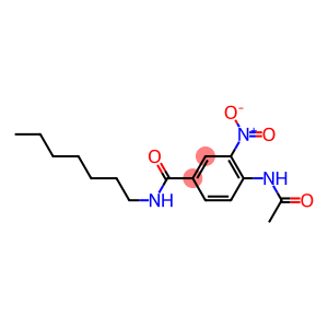 4-ACETAMIDO-N-HEPTYL-3-NITROBENZAMIDE