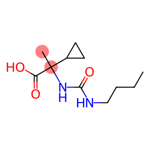 2-{[(butylamino)carbonyl]amino}-2-cyclopropylpropanoic acid