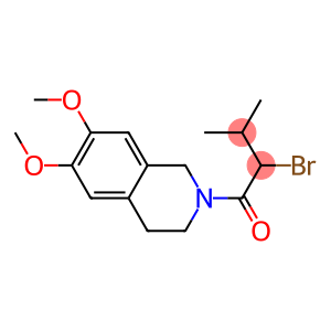 2-bromo-1-(6,7-dimethoxy-1,2,3,4-tetrahydroisoquinolin-2-yl)-3-methylbutan-1-one