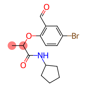 2-(4-bromo-2-formylphenoxy)-N-cyclopentylpropanamide