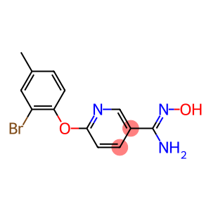 6-(2-bromo-4-methylphenoxy)-N'-hydroxypyridine-3-carboximidamide