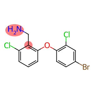 [2-(4-bromo-2-chlorophenoxy)-6-chlorophenyl]methanamine