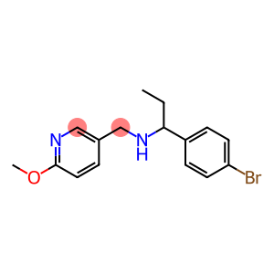 [1-(4-bromophenyl)propyl][(6-methoxypyridin-3-yl)methyl]amine