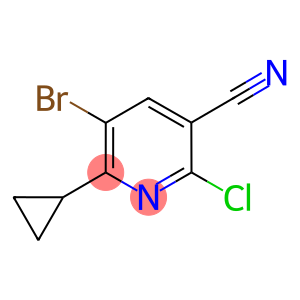 5-Bromo-2-chloro-6-cyclopropylnicotinonitrile 95+%