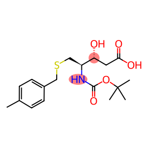 N-GAMMA-T-BUTOXYCARBONYL-(3R,4S)-4-AMINO-3-HYDROXY-5-MERCAPTO(-S-4-METHYLBENZYL)-PENTANOIC ACID