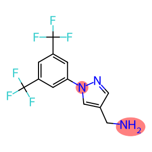 (1-(3,5-bis(trifluoromethyl)phenyl)-1H-pyrazol-4-yl)methanamine