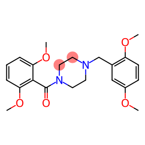 1-{[2,6-bis(methyloxy)phenyl]carbonyl}-4-{[2,5-bis(methyloxy)phenyl]methyl}piperazine