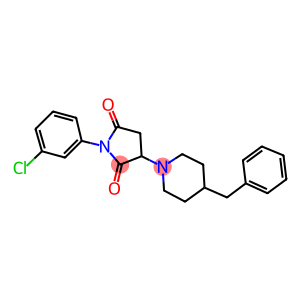 3-(4-BENZYLPIPERIDIN-1-YL)-1-(3-CHLOROPHENYL)PYRROLIDINE-2,5-DIONE