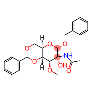 BENZYL 2-ACETAMIDO-3-O-METHYL-4,6-O-BENZYLIDENE-A-D-GLUCOPYRANOSIDE