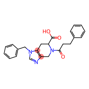 1-Benzyl-4,5,6,7-tetrahydro-5-(3-phenylpropanoyl)-1H-imidazo[4,5-c]pyridine-6-carboxylic acid