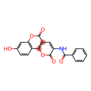 3-Benzoylamino-8-hydroxy-2H,5H-pyrano[3,2-c][1]benzopyran-2,5-dione