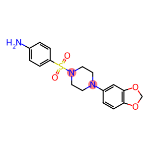 4-([4-(1,3-BENZODIOXOL-5-YL)PIPERAZIN-1-YL]SULFONYL)ANILINE