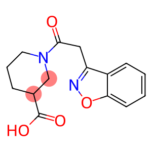 1-(1,2-benzisoxazol-3-ylacetyl)piperidine-3-carboxylic acid