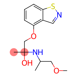 1-(1,2-Benzisothiazol-4-yloxy)-2-[(1-methoxymethylethyl)amino]-2-propanol