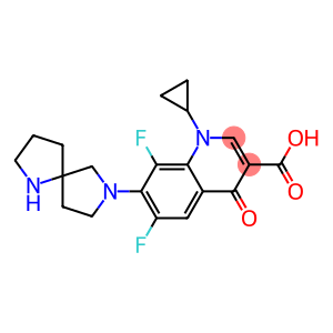 1-Cyclopropyl-1,4-dihydro-6,8-difluoro-7-(1,7-diazaspiro[4.4]nonan-7-yl)-4-oxoquinoline-3-carboxylic acid