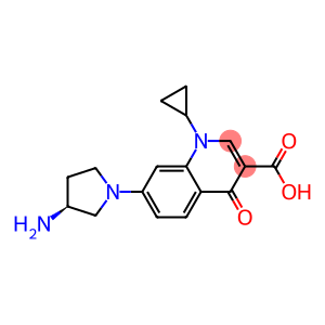 1-Cyclopropyl-7-[(3S)-3-amino-1-pyrrolidinyl]-1,4-dihydro-4-oxoquinoline-3-carboxylic acid