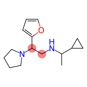 (1-cyclopropylethyl)[2-(furan-2-yl)-2-(pyrrolidin-1-yl)ethyl]amine
