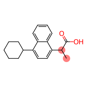 2-(4-cyclohexyl-1-naphthalenyl)propanoic acid