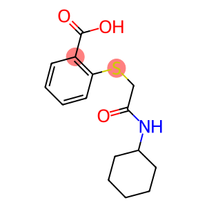 2-[[2-(cyclohexylamino)-2-keto-ethyl]thio]benzoic acid