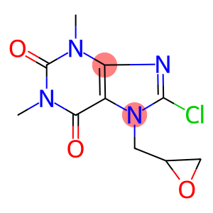 8-CHLORO-1,3-DIMETHYL-7-(OXIRAN-2-YLMETHYL)-3,7-DIHYDRO-1H-PURINE-2,6-DIONE