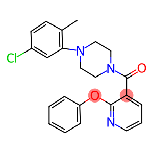 4-(5-CHLORO-2-METHYLPHENYL)PIPERAZINYL 2-PHENOXY(3-PYRIDYL) KETONE