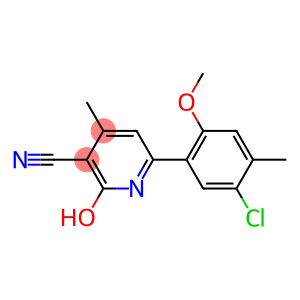 6-(5-CHLORO-2-METHOXY-4-METHYLPHENYL)-2-HYDROXY-4-METHYLPYRIDINE-3-CARBONITRILE