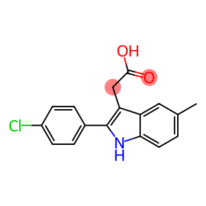 2-[2-(4-chlorophenyl)-5-methyl-1H-indol-3-yl]acetic acid