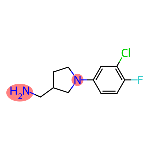 [1-(3-chloro-4-fluorophenyl)pyrrolidin-3-yl]methanamine