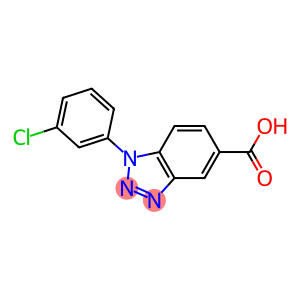 1-(3-chlorophenyl)-1H-1,2,3-benzotriazole-5-carboxylic acid