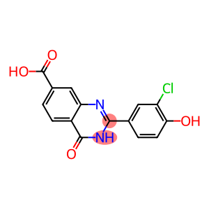 2-(3-chloro-4-hydroxyphenyl)-4-oxo-3,4-dihydroquinazoline-7-carboxylic acid
