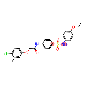 2-(4-chloro-3-methylphenoxy)-N-{4-[(4-ethoxyanilino)sulfonyl]phenyl}acetamide
