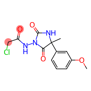 2-CHLORO-N-[4-(3-METHOXYPHENYL)-4-METHYL-2,5-DIOXOIMIDAZOLIDIN-1-YL]ACETAMIDE