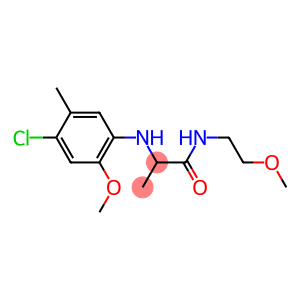 2-[(4-chloro-2-methoxy-5-methylphenyl)amino]-N-(2-methoxyethyl)propanamide