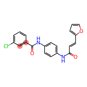3-chloro-N-(4-{[3-(2-furyl)acryloyl]amino}phenyl)benzamide