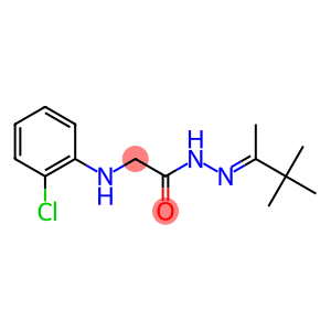 2-(2-chloroanilino)-N'-[(E)-1,2,2-trimethylpropylidene]acetohydrazide